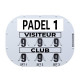 TABLEAU DE SCORE MODELE CLIPTEC PADEL + ADHESIF OFFERT - MADE IN FRANCE