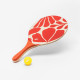 Set raquettes Beach Tennis WOODY RACKET ROUGE