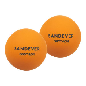 Balle loisirs Beach Tennis BTB 100 X2 ORANGE