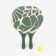 Set raquettes Beach Tennis WOODY RACKET VERT