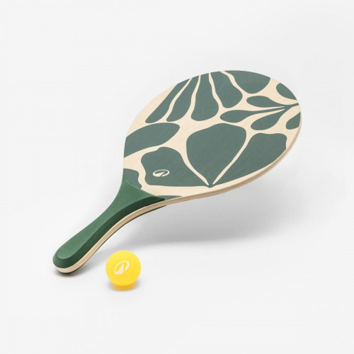 Set raquettes Beach Tennis WOODY RACKET VERT