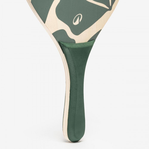 Set raquettes Beach Tennis WOODY RACKET VERT