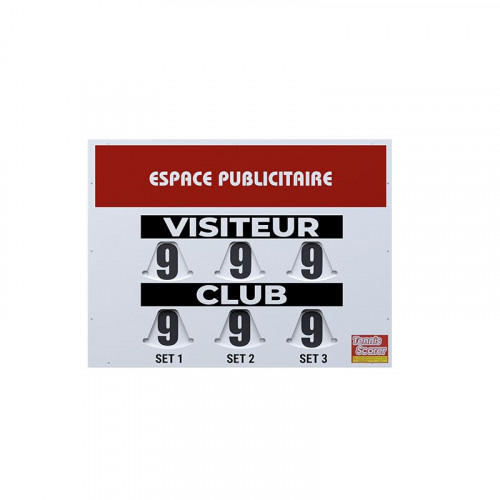 TABLEAU DE SCORE - MODELE COMPACT PADEL + ADHÉSIF OFFERT - MADE IN FRANCE