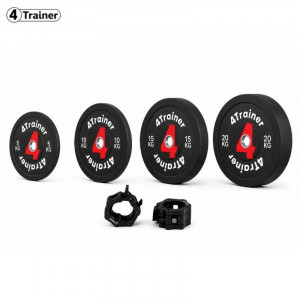 PACK BUMPER PLATES 100KG - Disques Olympiques 50mm - 4 Paires (5, 10, 15, 20 kg)