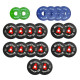PACK BUMPER PLATES 200KG - Disques Olympiques 50mm - (1, 2x2, 5x2, 10, 15x2, 20, 25) + Clips Offerts - 4TRAINER