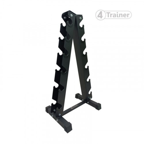 PACK HALTÈRES - 1 à 10KG avec Rack - 6 Paires (1, 3, 5, 7, 9, 10kg)  - 4TRAINER