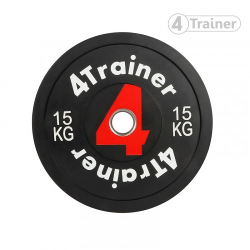 PACK BUMPER PLATES 200KG - Disques Olympiques 50mm - (1, 2x2, 5x2, 10, 15x2, 20, 25) + Clips Offerts - 4TRAINER
