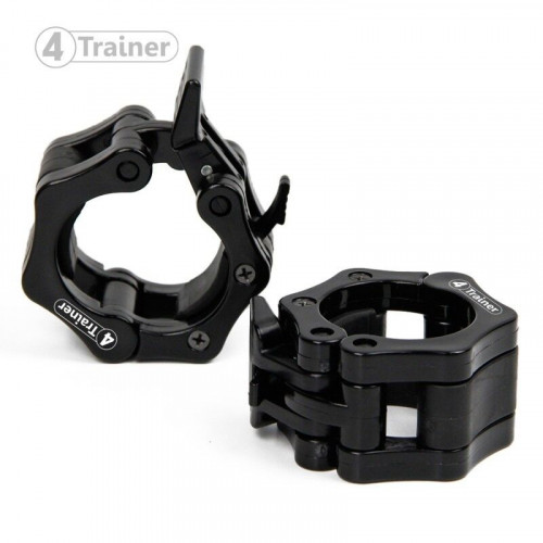 PACK BUMPER PLATES 200KG - Disques Olympiques 50mm - (1, 2x2, 5x2, 10, 15x2, 20, 25) + Clips Offerts - 4TRAINER