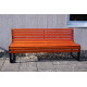 Banc tennis premium en bois avec dossier - 176 cm