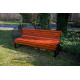 Banc tennis premium en bois avec dossier - 176 cm
