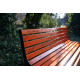 Banc tennis premium en bois avec dossier - 176 cm