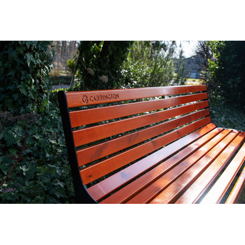Banc tennis premium en bois avec dossier - 176 cm