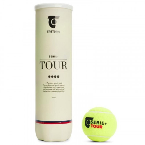 Tube de 4 Balles Tretorn Serie+ Tour