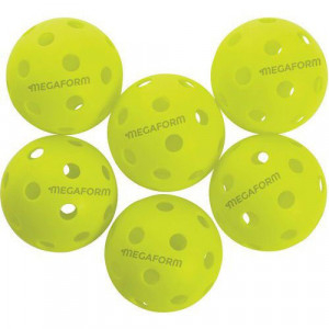 Lot de 6 Balles de pickleball Megaform Exterieur