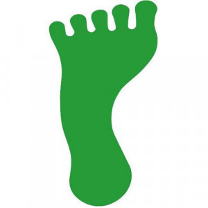 Pied vert marquage au sol
