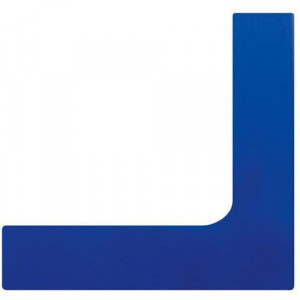 Marquage au sol angle - bleu