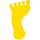 Pied jaune marquage au sol