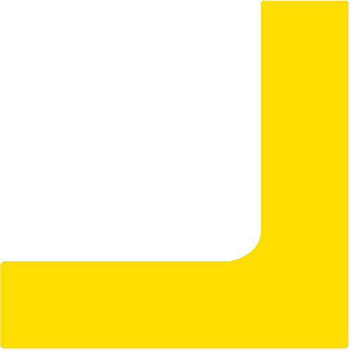 Angle de marquage au sol jaune