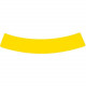 Courbe jaune marquage au sol