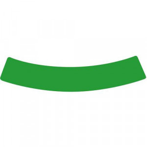 Courbe verte marquage au sol