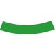 Courbe verte marquage au sol