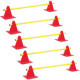 LOT 5 MINI-HAIES CONES 18cm ECO REGLABLE HAUTEUR : 7-14 cm