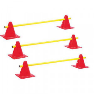 LOT 3 MINI-HAIES CONES 18cm ECO REGLABLE HAUTEUR : 7-14 cm
