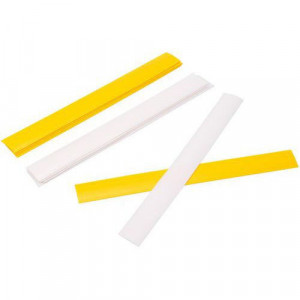 Lot de 10 Lot de 10 lattes souples de délimitation - Jaune/Blanc