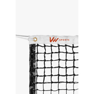 Filet tennis gamme premium - double maille 6 rangées avec nœuds logoté VWSPORTS