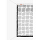 Filet tennis gamme premium - double maille 6 rangées avec nœuds logoté VWSPORTS