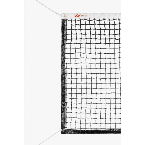 Filet tennis gamme premium - double maille 6 rangées avec nœuds logoté VWSPORTS