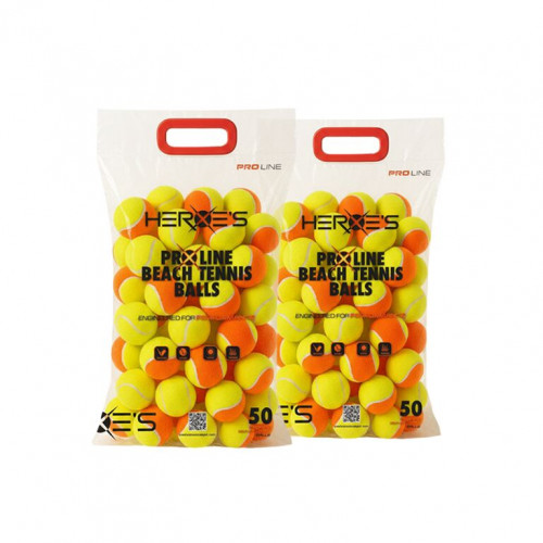 Lot de 1000 balles de Beach Tennis Heroe's (20 sacs de 50)