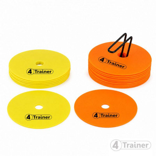DISQUES DE MARQUAGE SOUPLES - Lot de 20 - 15cm - 2 Couleurs - 4TRAINER