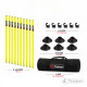 KIT PLIOMÉTRIE AJUSTABLE  - 9 Jalons Démontables 180cm - 4TRAINER