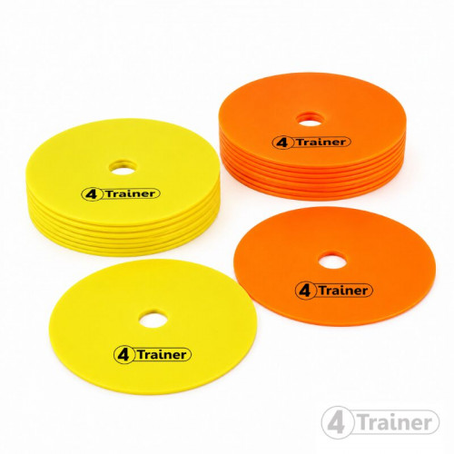 DISQUES DE MARQUAGE SOUPLES - Lot de 20 - 15cm - 2 Couleurs - 4TRAINER