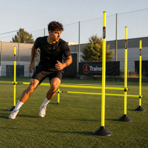 KIT PLIOMÉTRIE AJUSTABLE  - 9 Jalons Démontables 180cm - 4TRAINER