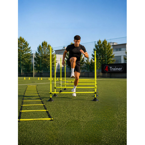 KIT PLIOMÉTRIE AJUSTABLE  - 9 Jalons Démontables 180cm - 4TRAINER