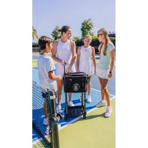 Panier de balles rétractable à roulettes – 90 balles – Coach