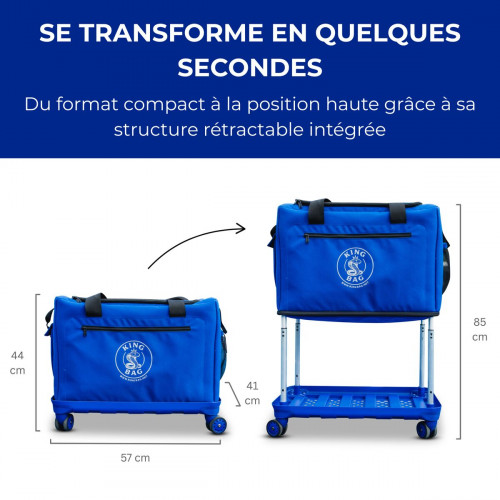 Panier de balles rétractable à roulettes – 250 balles – Académie