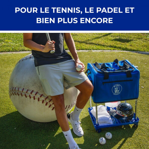 Panier de balles rétractable à roulettes – 250 balles – Académie