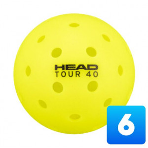 Balle Head Head Tour 40 Outdoor (Pack de 6 balles)