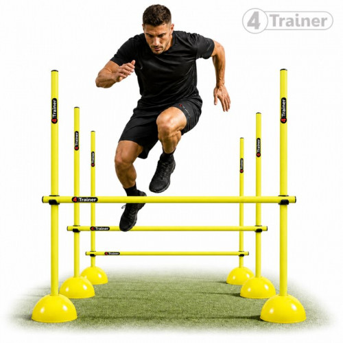 KIT PLIOMÉTRIE AJUSTABLE  - 9 Jalons Démontables 180cm - 4TRAINER