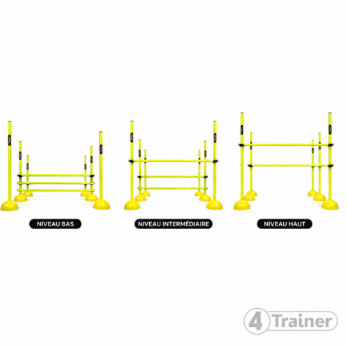 KIT PLIOMÉTRIE AJUSTABLE  - 9 Jalons Démontables 180cm - 4TRAINER