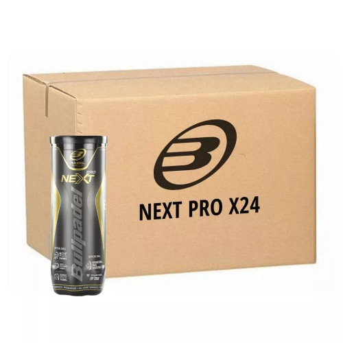 Carton 24 tubes de 3 balles Bullpadel Next Pro