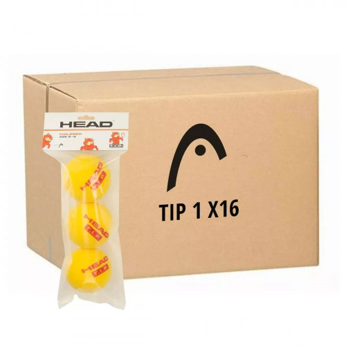 Carton de 16 sachets de 3 Balles Head Mousse TIP 1
