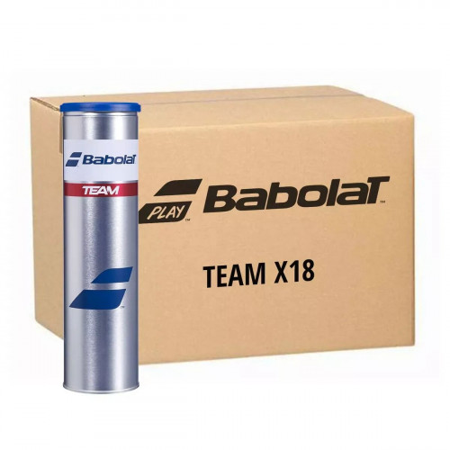 Carton 18 tubes de 4 Balles Babolat Team