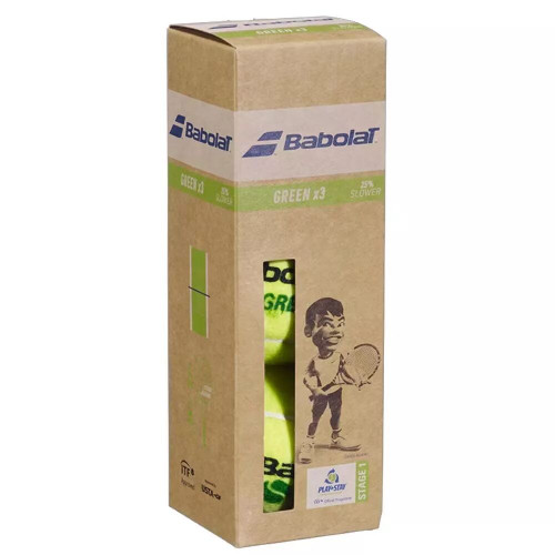 Boîte de 3 Balles Babolat Green
