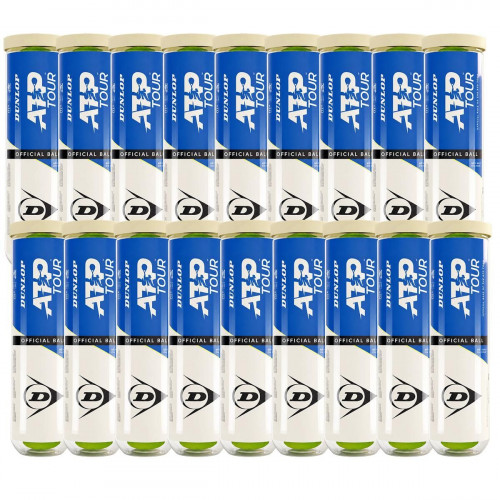 Carton de 18 tubes de 4 balles Dunlop Fort ATP