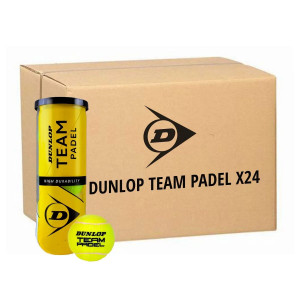 Carton 24 tubes de 3 balles Dunlop Team Padel