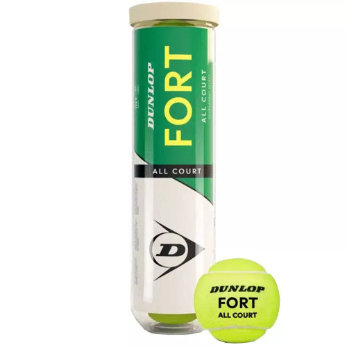 Tube de 4 Balles Dunlop Fort All Court
